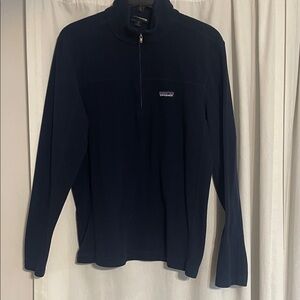 Patagonia fleece Men's Dark Blue quarter Zip-Up.